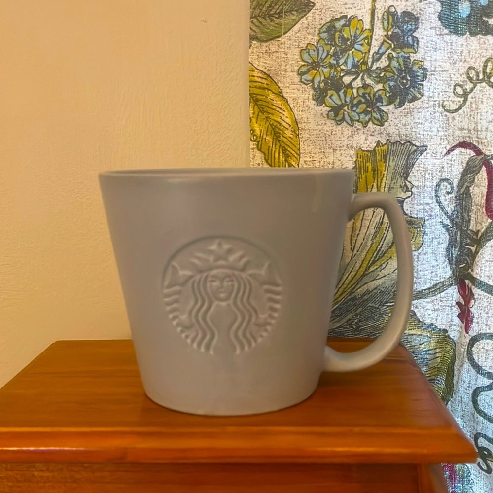 Starbucks 2021 Grey Embossed Mermaid VENTI Stone Mug